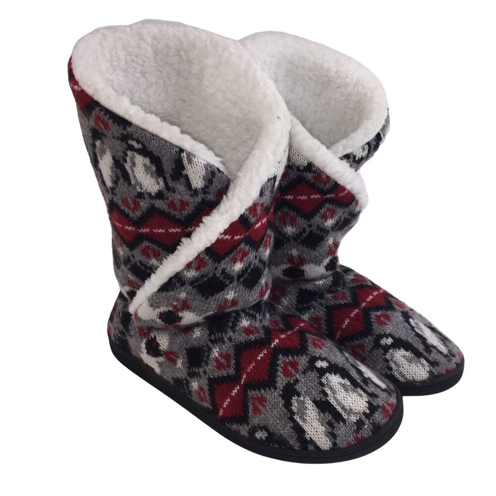Vera Bradley Womens Cozy Warm Comfort House Slipper Bootie Shoes US sz 5-6 EUC